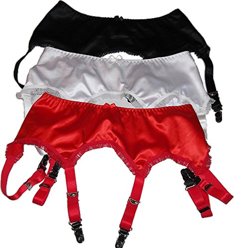 Satin-6-Strap-Suspender-Belts-in-White-Red-or-Black-sizes-M-L-XL-or-XXL
