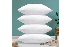 Sungeek 4er-Set Hypoallergen Kissen Füllung 50x50cm, Dekorative Weiche Füllkissen Innenkissen Zierkissen Kopfkissen Dekokissen, 7D Kissenfüllung für Wohnzimmer Schlafzimmer Couch Sofa Bett