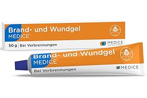 BRAND- UND WUNDGEL MEDICE Brand und Wundgel Medice 50 g bei Verbrennungen, Sonnenbrand, Insektenstichen & Schürfwunden - für Kinder & Erwachsene - direkter Kühleffekt