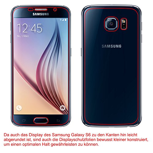 dipos Samsung Galaxy S6 Schutzfolie (2 Stück) – Antireflex Premium Folie matt - 6