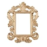 Color: Oro P Prettyia Vintage Marco de Foto Estilo Barroco Rectángulo Objeto para Decoración Artístico en Pared Colga en Puerta