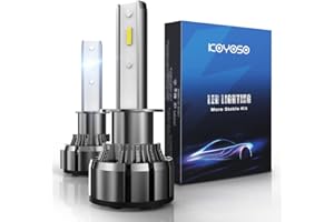 KOYOSO Lampadine H1 LED per Auto, 16000LM 80W LED Lampada Luci 6000K, 12V