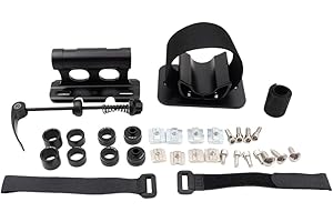 ALLTOO Staffa di fissaggio per ruota anteriore e posteriore della bicicletta, supporto per forcella della bicicletta, con 4 adattatori per auto, camion, furgoni, SUV, trasporto e stoccaggio