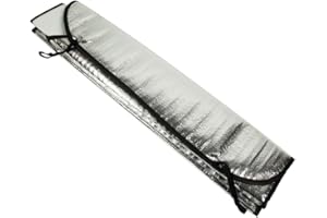 Parasole per Auto Argentato Kasaviva, pieghevole, alta protezione riflettente contro raggi UV, 130 X 60 cm (2)