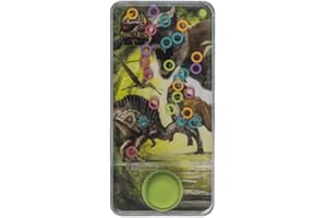 BLUECHOLON MIBANDERA Mini jeux d'eau avec anneaux pour filles et garçons. Jeu d'adresse de voyage Aguaplay. Water Geme. Aqua Play. (Dinosaur Skill - Spinosaurus)