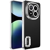 Coverzone Xiaomi Redmi Note 14 Pro 5G ile uyumlu Kılıf Kamera Korumalı Logo G&ouml;steren Parlak renk kenar &ccedil;izgileri ile şık bir 