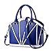 Price comparison product image Fanova Fashion Elegant Contrast Color Blocks Splicing Shoulder Handbags Tote for Women Girls