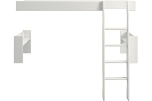 Hoppekids For Kids Umbauset für 2 Einzelbetten zum Etagenbett 164 x 114 x 206 cm (B/H/T), MDF , weiss