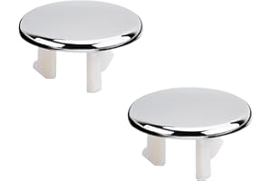 MroMax Waschbeckenüberlauf-Abdeckungen für Badezimmer, Küche, Waschbecken, einlagige Ringkappen, teile, silberfarben, 2 Stück