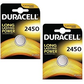 Duracell CR2450 Lot de 4 piles bouton Lithium 3 V