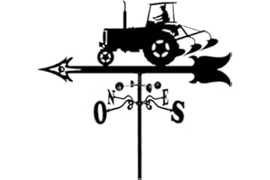 AILZNN Veleta Tractor De Granja DecoracióN De JardíN Veleta De Metal Indicador De DireccióN Del Viento Veleta De Viento Con Revestimiento Antioxidante Resistente A La CorrosióN