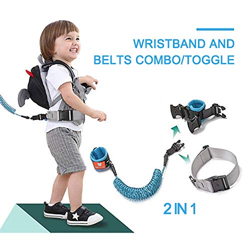 Cinturonesy Pulsera 2 en 1 kit de Combinación, Arnés de Seguridad Para Niños, Arnés de Bebé Para Caminar, Arnés de Seguridad Para Niños, Correa de Muñeca anti Pérdida Para Niños (con cierre)