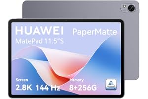 ‎HUAWEI HUAWEI MatePad Pro 11,5″S Tablety, ekran PaperMatte 11,5 cala 2,8K, wysokie chłodzenie 144 Hz, 8GB+256GB, Notes, GoPaint, WiFi 6, Antena NearLink, bateria 8,800 mAh, szare