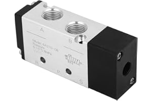 JECTSE PT1/4in Valvola pneumatica pneumatica，Valvola elettromagnetica a 2 vie con controllo pneumatico pneumatico a 5 posizioni，Valvola elettromagnetica pneumatica ， Adatto per attrezzature meccaniche