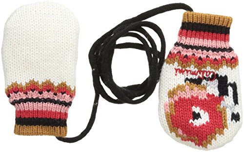 Catimini Baby Girls 0-24m MOUFFLES Floral Mittens Mittens, Off-White, 12-18 Months (Manufacturer Size: T3)