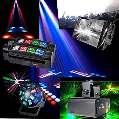 Ibiza light Pack Jeux de Lumières PRO LIGHT LED SPIDER08 DMX + DOUE + STROBE 1000 + IBIZA200RGY