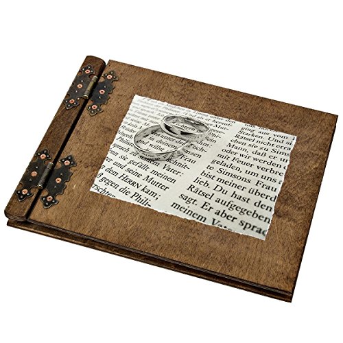 edles Gästebuch in einer Schatulle aus Holz Hochzeit - 3