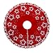 Produktbild BESTOYARD Filz Weihnachtsbaum Rock Weihnachtsbaumdecke Baumdecke Christbaumständer Decke Weihnachtsschmuck Weihnachtsdeko 100 cmStern