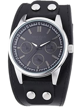 Mike Ellis New York Herren-Armbanduhr XL Analog Quarz Leder SL4-60224