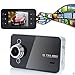 Produktbild KOBWA Auto Kamera 2,5" HD Dashcam 110° Träger DVR Videorekorder Auto Armaturenbrett Fahrt Camcorder mit G-sensor Nachtsicht Loop Aufnahme, Unterstützung 32GB TF-Karte (nicht Enthalten)