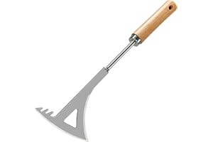 ALBEFER Patio Weed Remover Tool Stainless Steel Hand Weeding Tools Crack Weeder Weed Puller for Garden Weed Moss Root Lawn Edger Tool Pavement Paving Brick Clean Tool for Narrow Gaps and Brick Joints