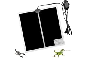 CLIUNT Manta Calefactora para Reptiles, 14W Térmicos para Terrarios, Almohadilla Térmica para Reptiles, Almohadilla térmica Ajustable para Reptiles con Temperatura Ajustable para Tortuga, Serpientes…