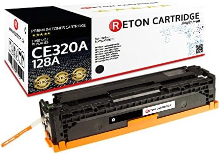 Original Reton Toner, compatible, 4 Ink set For HP PRO CM1410 (CE320A, CE321A, CE322A, CE323A), HP 128A, COLOR LASERJET CM1415, CM1415FNW, CM1415FN, CP1520, CP1525N, CP1525NW, CP1521N - Black