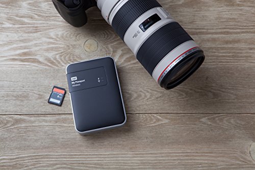 WD 1TB  My Passport Wireless - Hard Disk Esterno Portatile - WIFI USB 3.0 - WDBK8Z0010BBK-EESN