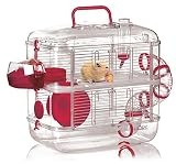 Zolux Duo Rodylounge Cerise Cage pour Petit Animal
