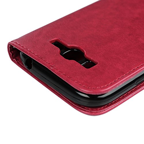 Badalink H  lle f  r Samsung  Galaxy Grand Neo i9060 H  lle Schutzh  lle Bunt Druck PU Leder Flip Wallet Case Brieftasche mit Magnetverschluss B  ume 