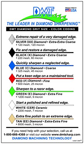 DMT DuoSharp plus Schärfstein – extrafein/fein mit Sockel, 20,3 cm / 8 Zoll, 1 Stück, WM8EF-WB - 2