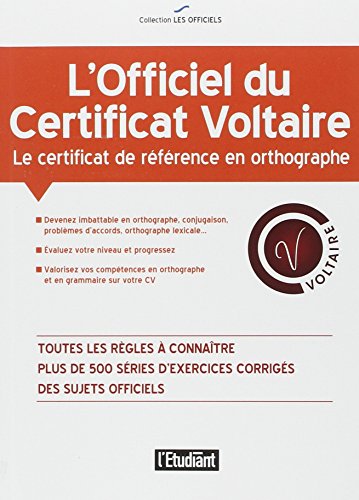 L'officiel du certificat Voltaire L'officiel du certificat Voltaire