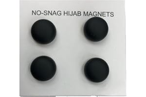 SHOES LANE 4 Pcs Hijab Magnets No Snag Magnets Multi Use Strong Magnets For Women (Design 7)