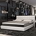 Produktbild Innocent Boxspringbett aus Kunstleder weiß Kingston B 140 x L 200 cm