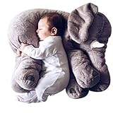 Elefantenkissen 60cm,70cm,40cm,Vlunt Baby Elefantenkissen, 100 % weicher Plüsch, Beste Geschenke für Ihre Baby