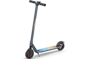 ‎CAROMA Caroma E Scooter Kinder Unter 16 Jahren, 20km/h, Reichweite 25 km, Faltbarer E Roller Kinder, 3-Gang-Modus, LED Display, Brems & Stoßdämpfer, Solide große Reifen, Max. Belastung 120 kg
