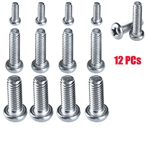 Price comparison product image MALAYAS 12 PCS TV Screws Bolts VESA Bracket Mounting Fixing M4 / 6 / 8 VESA Screws LED LCD Plasma TV Bracket Screws for Samsung Sony LG