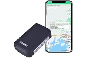 LMHOME Mini GPS Tracker, GPS Portatile GPS per Auto Localizzatore in tempo reale Anti Loss Localizzatore GPS Spia con App gratuita GPS Bambini per Wallet Bags Kids