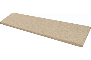 UYEOCO Cuscini Imbottiti per Panche da Esterno/Interno – Lino e Cotone Antiscivolo con Fibbia – 120x40, 100x40, 80x40, 100x50 – Cuscino per Panchina per Giardino, Sagre, Birrerie e Cucina(3,80x45x5cm)