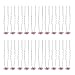 Contever® Elegant 1 Set of 20pcs Wedding Bridal Party Artifical Diamante Rhinestone and Prom Flower Hair Pins Clips Grips Pins Hairpins Bridesmaid Clips - Pink