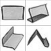 Produktbild Lnova Metal Mesh Business Card Holder Desk Holder 4 Pcs Black Office Organizer for Name Cards Metal