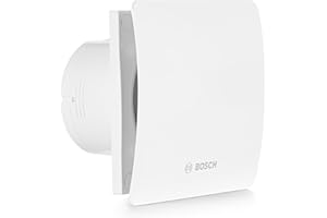 BOSCH THERMOTECHNIK Bosch Bathroom Extractor Fan 1500 DH W 100 mm - For Ventilation in Bathroom and Toilet, Against Moisture and Mould - With Humidistat and Timer - 100mm Diameter