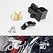Produktbild Universal Schwarz verstellbar Metall 7/20,3 cm 22 mm Bar Tube Motorrad Helm Diebstahlsicherung LOCK Schlüssel Set für Harley Suzuki Honda Yamaha Kawasaki BMW Cruiser Chopper Bobber