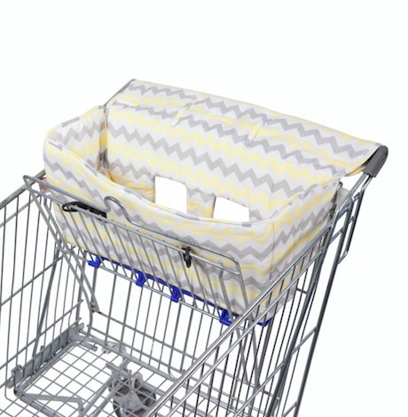 Bambella Shopping Trolley Cover - Yellow Chevron