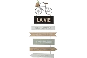 ATMOSPHERA CREATEUR D'INTERIEUR Atmosphera - "Decoración mural ""Bicicleta"" - metal - 28x60 cm"