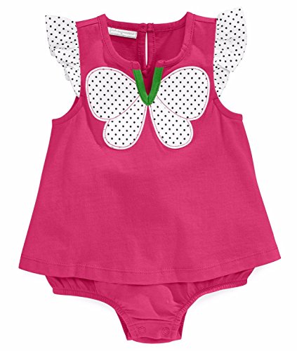 First Impressions Baby Girls Pink Butterfly Sunsuit Romper - 18M