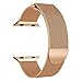 Produktbild Weekendy Milanese Edelstahl Magnetic Watch Band Ersatz einstellbar Handschlaufe für Apple Watch Series 3 42MM ( Farbe : Rose Gold )