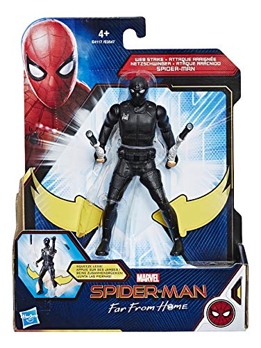 Hasbro Marvel Spider-Man- Far from Home Web Strike Action Figure da 15 cm, Multicolore, E4117ES0