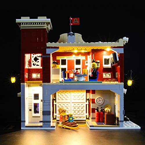 LIGHTAILING-Set-di-Luci-per-Creator-Expert-Winter-Village-Fire-Station-Modello-da-Costruire-Kit-Luce-LED-Compatibile-con-Lego-10263-Non-Incluso-nel-Modello