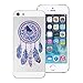 Produktbild Yokata iPhone SE / iPhone 5 / iPhone 5s Hülle Transparent Weiche Silikon Handyhülle Schutzhülle TPU Handy Tasche Schale Etui Weich Silicone Bumper Ultra Dünn Slim Schlank Durchsichtig Handytasche Premium Kratzfest Clear Backcover Schutz für iPhone SE / iPhone 5 / iPhone 5s (4 Zoll) Case Cover - Blaue Glockenblume